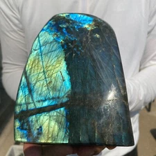 3.3lb Natural labradorite quartz crystal freeform polished specimen healing