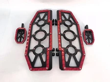 MX Style F&R Floorboards Foot Pegs Set For Harley Street Road Tri Glide Softail