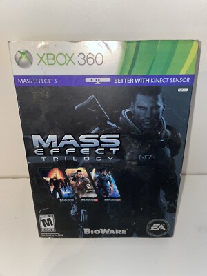 Mass Effect Trilogy (Microsoft Xbox 360, 2012) w/ Case and Sleeve