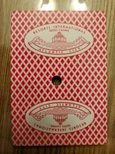 VINTAGE ATLANTIC CITY - SINGLE SWAP PLAYING CARD - RESORTS INTERNATIONAL - RED