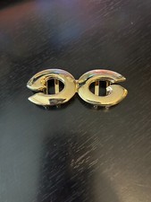 Vintage Collectible Gold Tone Two Piece Metal Buckle