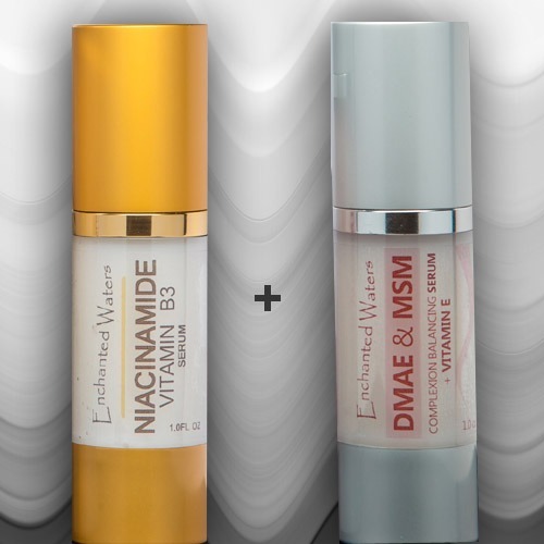 Niacinamide B3 5% 1oz Plus DMAE MSM 1oz Vitamin E Anti Aging Wrinkle Serum Cream