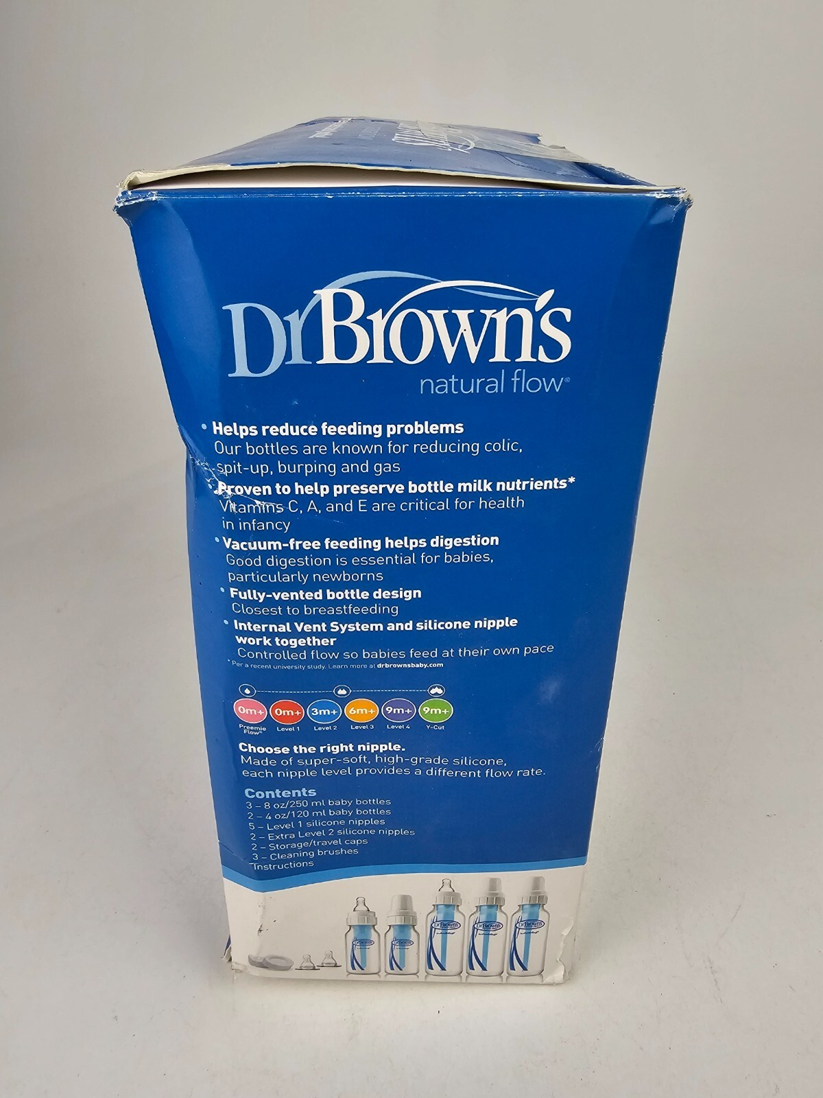 Dr. Brown&rsquo;s Natural Flow&reg; Newborn Baby Bottle Gift Set 10-piece 8oz & 4oz