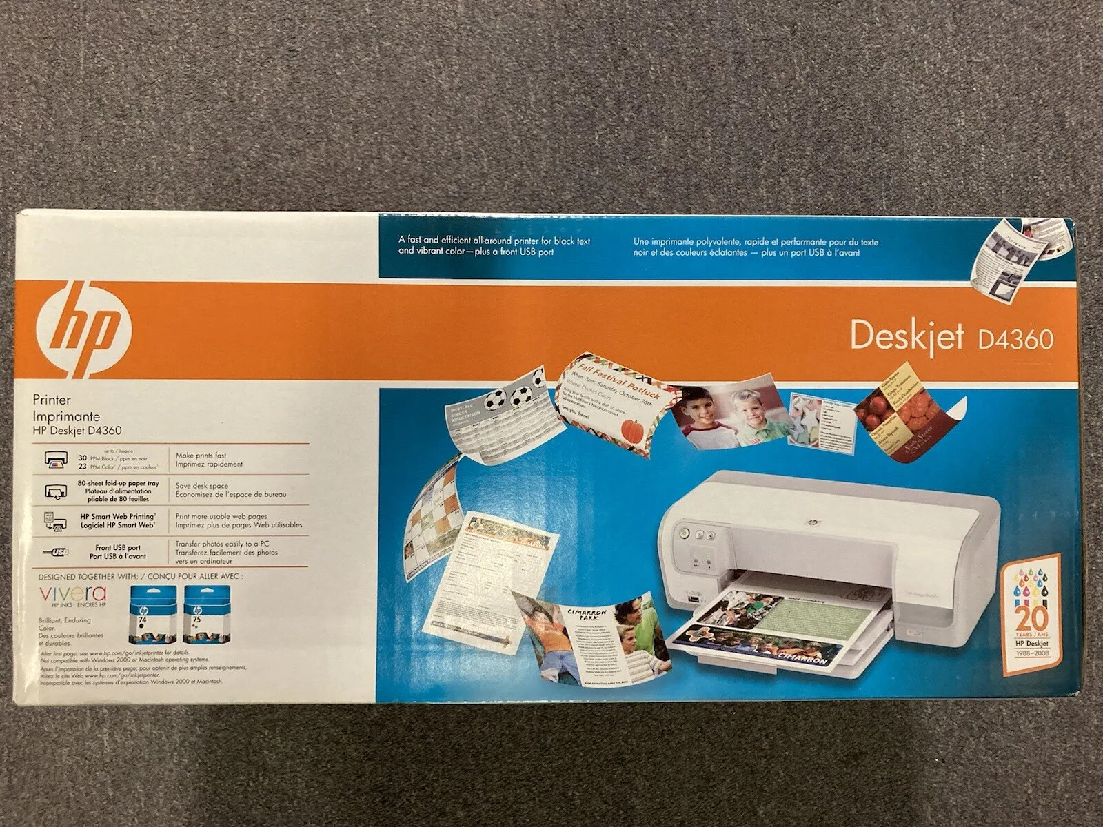 HP Deskjet D4360 Inkjet Printer New in box eBay