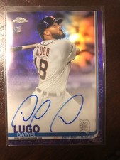 Dawel Lugo RC 2019 Topps Chrome Purple Refractor Auto /250 Tigers