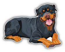 Rottweiler Dog Car Bumper Sticker Decal