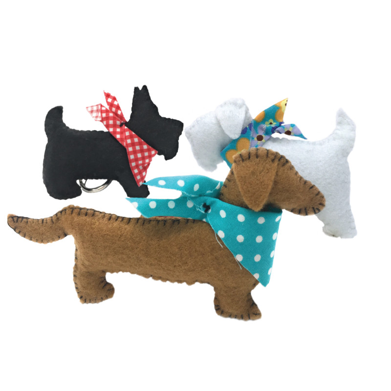 The Crafty Kit Company 'Three Felt Puppies' Sewing Kit