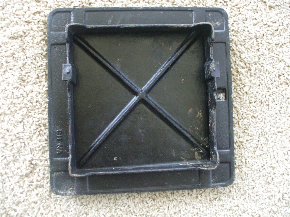 ALLIED DEALERS CAST IRON FIREPLACE ASH CLEAN OUT DOOR eBay