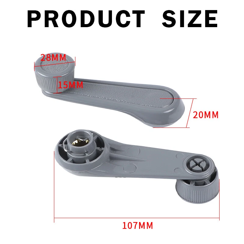 Manija de bobinadora de manivela de ventana interior para camioneta TOYOTA COROLLA Matrix MR2 Yaris Foto 3 de 4