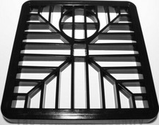 HEAVY DUTY DRAIN COVER GRATE LID LEAF GULLY GRID 6 INCH 15CM PVC PLASTIC SQUARE