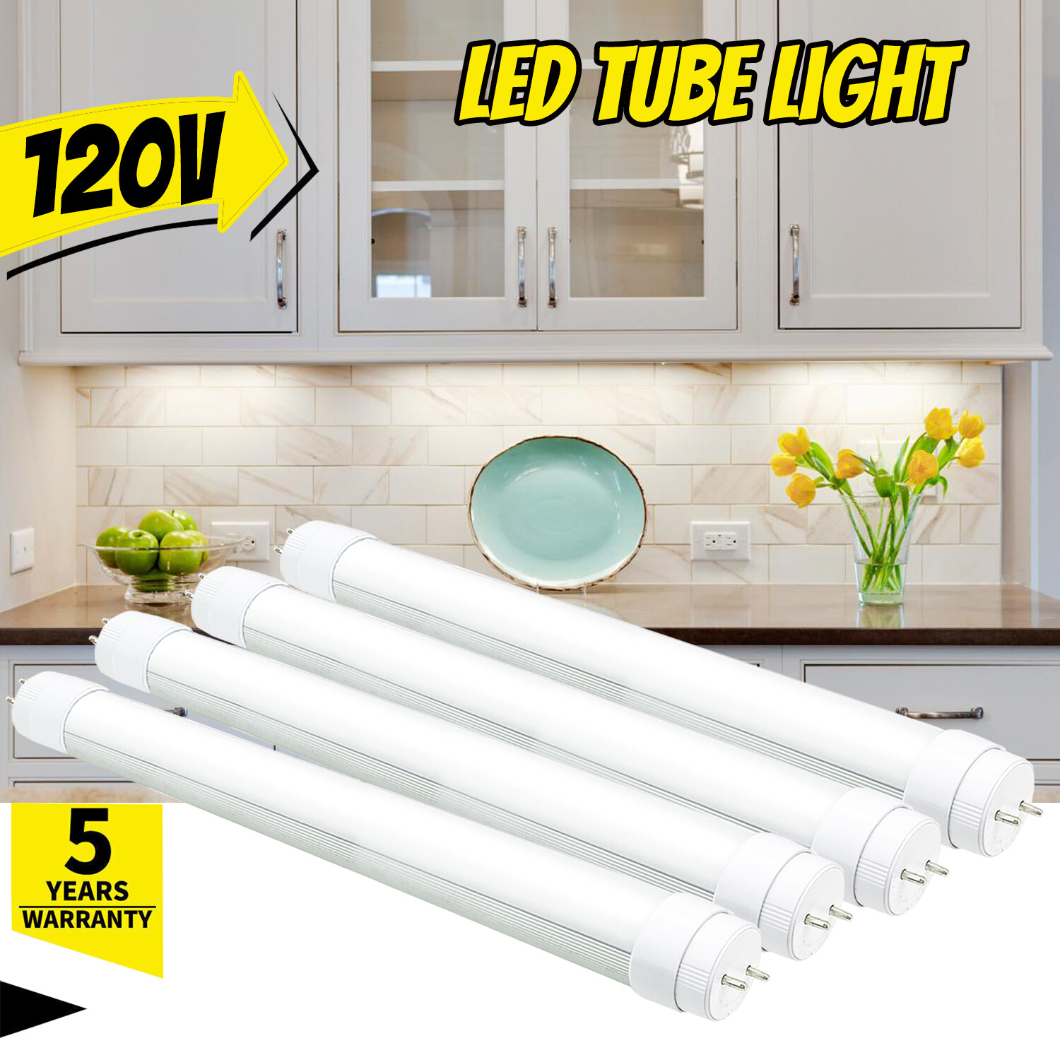 18Inch/ 18" LED Tube Light Daylight (5500K) Replace 15W Fluorescent