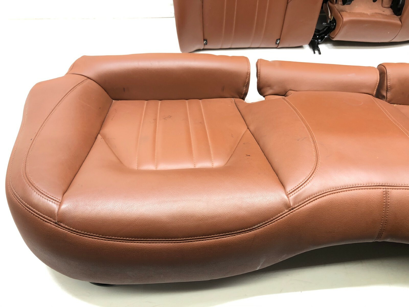 2014-2017 MASERATI GHIBLI FRONT REAR COMPLETE LEATHER SEAT CUSHION SET OEM.
