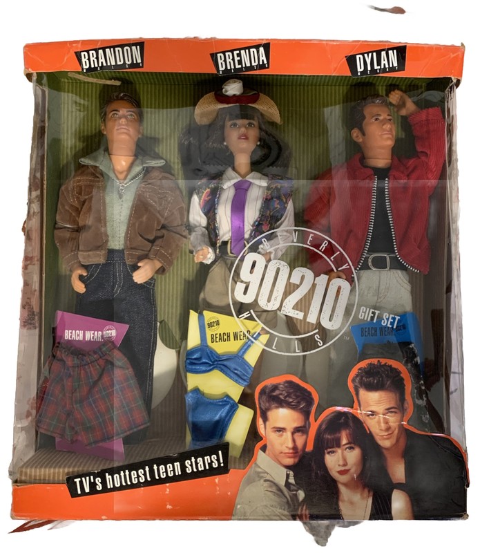Vintage 90210 Brandon Brenda Dylan Gift Set Barbie Dolls Mattel NRFB