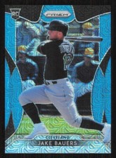 2019 Prizm JAKE BAUERS Blue Mojo Baseball card #/399 CLEVELAND GUARDIANS