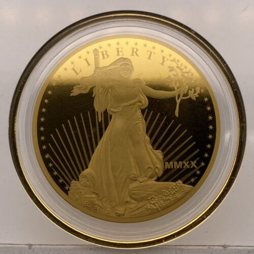  2020 oro $5 Saint Gaudens Design (NCLT) Isole Cook 200 mg .9999 moneta 24K - Foto 1 di 7