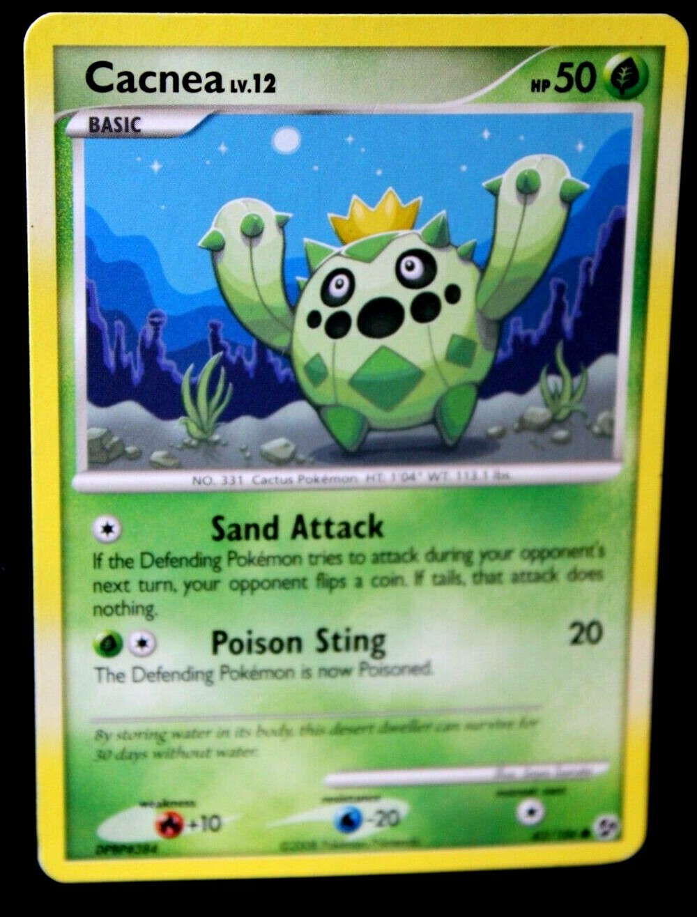 Pokémon TCG Cacnea Great Encounters 62/106 Regular Common