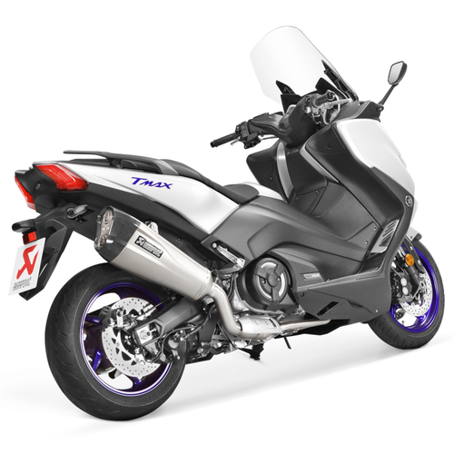 Akrapovic Yamaha T-Max 530 2018 Scarico Completo Moto Racing Line In Titanio - Foto 3 di 8