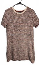 Zara Cozy Knit Short Sleeve Dress Size Large