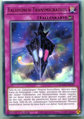 Yu-GI-OH Tachyonen TRansmigration Rare MAGO-DE159 NEU!