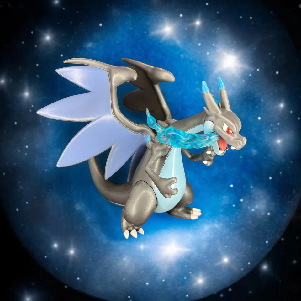 Boneco de exibição colecionável Pokemon Mega Charizard X Premium - Imagem 4 de 4