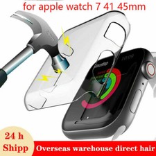 Clear Full Case Cover For Apple Watch Series 7 41mm 45mm Bling Screen Protector