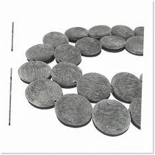 ABCgems Hand Carved Matte Cao Buffalo Horn Coin Beads - Rare 25X10mm Smooth Bead