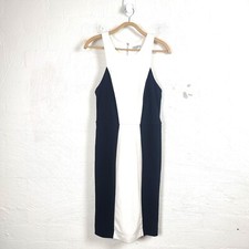 TARGET Womens Dress Size 12 Black Ivory Stretch Knt Sleeveless Pencil