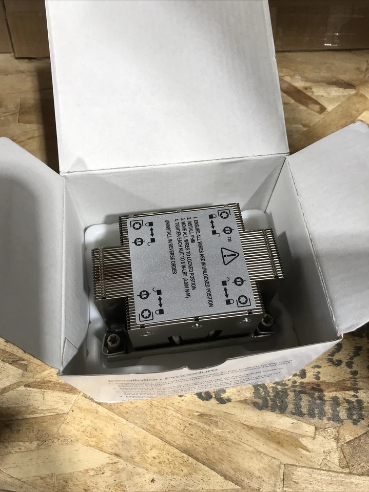 Supermicro SNK-P0088P 2U 无源 CPU HS 适用于 X13 英特尔 Eagle 流平台 — 第 2/4 张图片