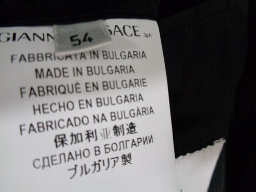 Gianni Versace Dappled Gray Nailhead Tweed Sport Coat Slim Fit Men's 44 R - Picture 18 of 23