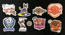 Scrapbook / Water Bottle Lot of 8 Paw Patrol Stickers