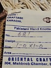 ORIGINAL BEAUTIFUL PAKISTANI VINTAGE HAND KNOTTED WOOLEN DOLLHOUSE CARPET 1X1 FT — photo 4