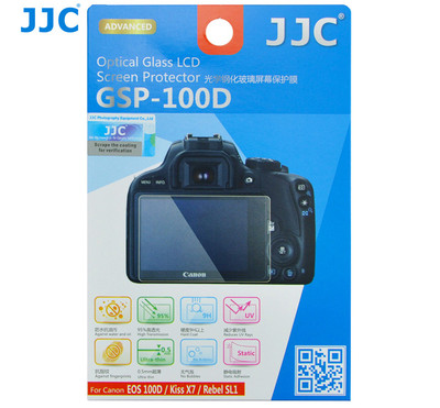 JJC GSP100D GLASS LCD Screen Protector Film for CANON EOS 100D Kiss X7 Rebel SL1