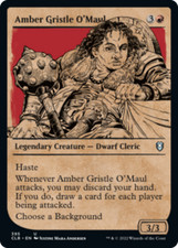Amber Gristle OMaul Showcase FOIL CMDR Legends Baldurs Gate NM