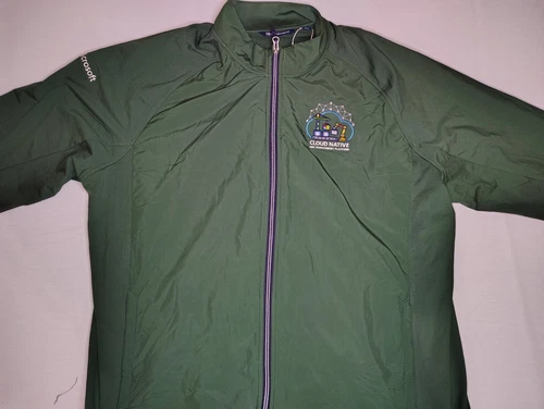 NWT Cutter & Buck Microsoft Cloud Native Full Zip Jacket Mens XXL Green  - product listing photo