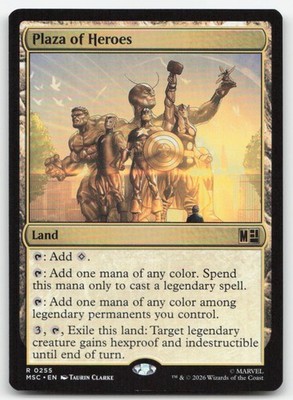 Plaza of Heroes 255 MSC Commander: Marvel Super Heroes Magic MTG LP