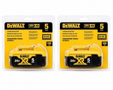 2 Pack DEWALT DCB205-2 20V Max XR 5.0Ah Lithium-Ion Batteries NEW 