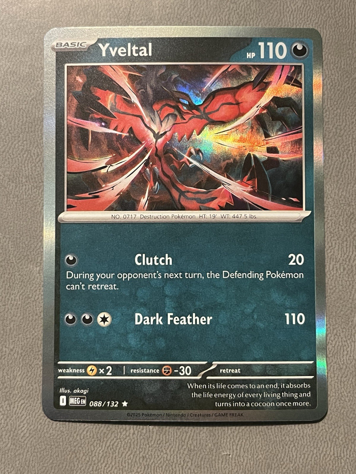 Yveltal 088/132 Me01: Mega Evolution Reverse Holo