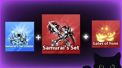 Blade Ball - Samurai´s Set + Emote + Explosion