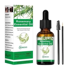 Organic Rosemary Essential Oil for Hair Growth & Skin Care, 100% Pure & Natural