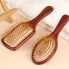 Sandalwood Air Cushion Hair Brush Combs Anti-Static Detangling Hairbrush for Str