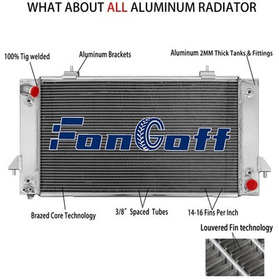 3 Row Aluminum Radiator fit 1987-1997 1998 Land Rover Range Rover Discovery V8
