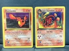 DARK CHARMELEON + CHARMANDER - 1ST ED TEAM ROCKET [NM/LP] VINTAGE WOTC POKEMON