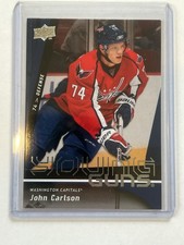 John Carlson 2009-10 Upper Deck Young Guns #497 Rookie Card. rookie card picture