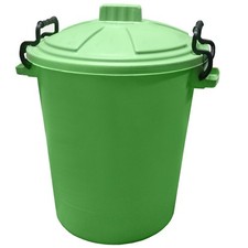 50L Lime dustbin Garden Storage bin Bin 50 Litre Refuse HEAVY DUTY