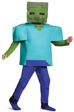 Brand New Minecraft Zombie Deluxe Child Costume