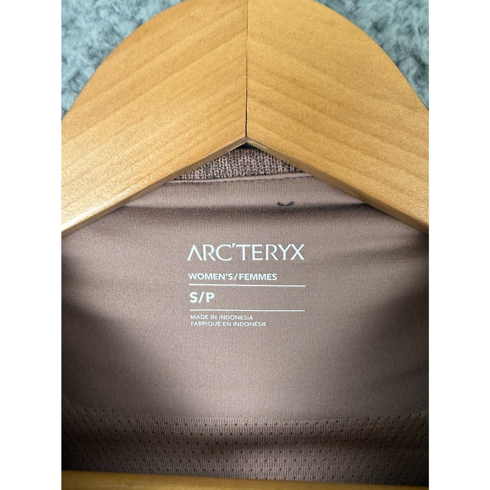 Arc'teryx Laina MiniShift Abito XS Marrone Finto Collo Manica Corta Maglia Pullover