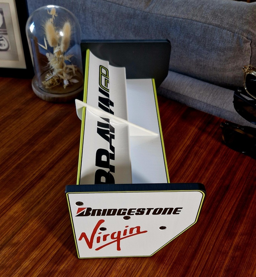 Brawn GP F1 Key Holder Spoiler Vintage Racing Team Shelf Formula 1 ...