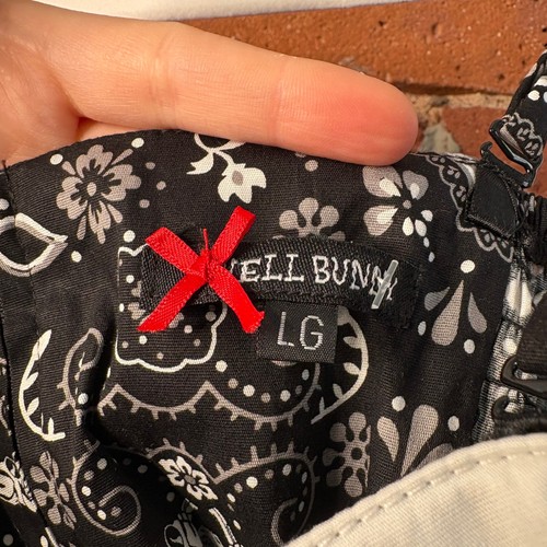 NWT Hot Topic Hell Bunny Black Skully Bandana Mini Dress Sz L - Picture 6 of 10