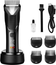 Body Hair Trimmer for Men - Pubic Hair Trimmer for Man - Electric Ball Shaver wi