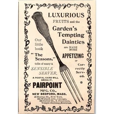 Pairpoint Mfg Co Luxurious Fruits 1895 Cosmopolitan Clipping SAH6-M10